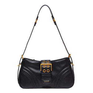 Liu Jo - Borsa a spalla con fibbia Black AF4122E0064 BLACK | Italystation.com Shop Now at italystation.com