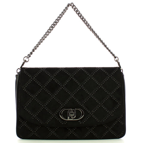 Liu Jo - Borsa a mano piatta con borchie Black - AF4223E0160 -  | Italystation.com - Shop Now at italystation.com