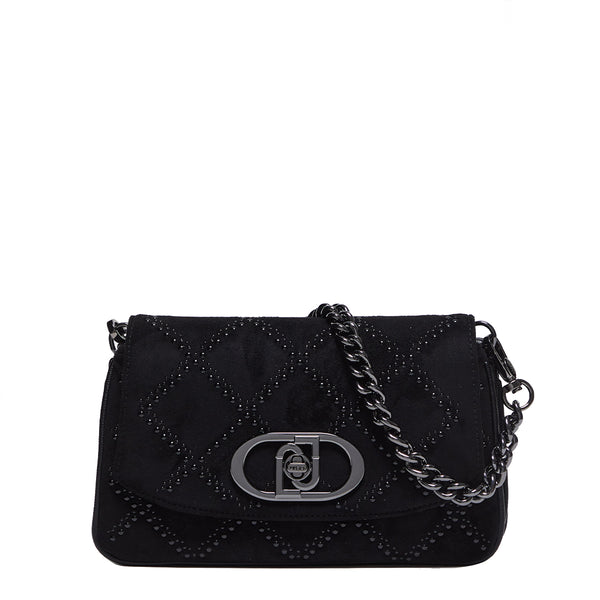 Liu Jo - Borsa a spalla con borchie Black - AF4224E0160 - BLACK | Italystation.com - Shop Now at italystation.com