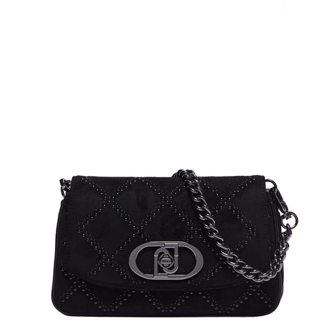 Liu Jo - Borsa a spalla con borchie Black - AF4224E0160 - BLACK | Italystation.com - Shop Now at italystation.com
