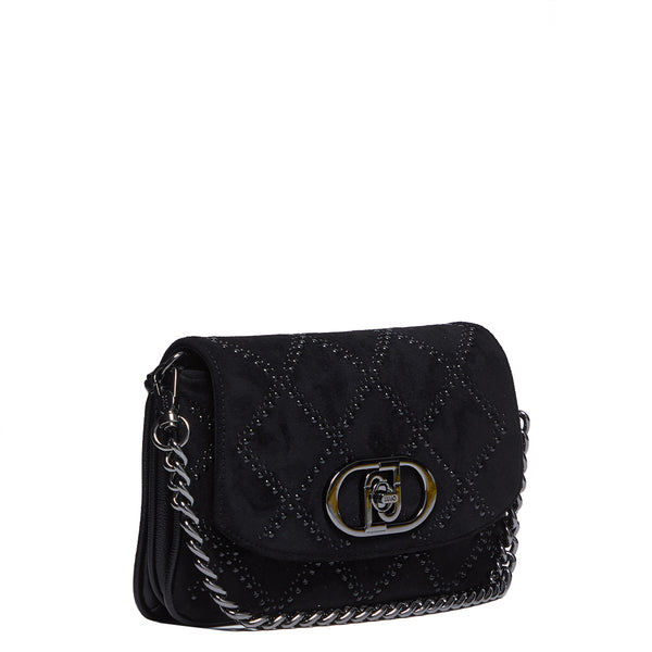 Liu Jo - Borsa a spalla con borchie Black - AF4224E0160 - BLACK | Italystation.com - Shop Now at italystation.com