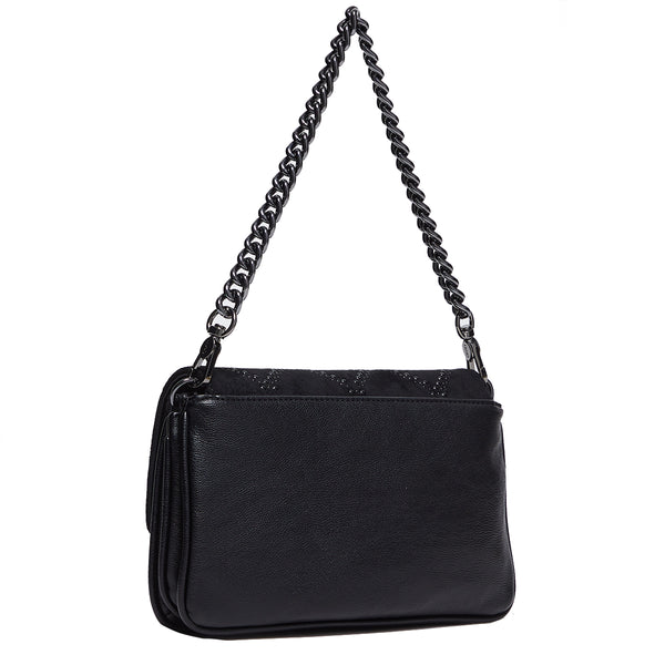 Liu Jo - Borsa a spalla con borchie Black - AF4224E0160 - BLACK | Italystation.com - Shop Now at italystation.com