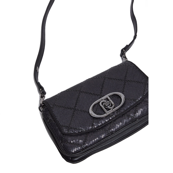 Liu Jo - Borsa a spalla con paillettes Black - AF4224T5564 - BL | Italystation.com - Shop Now at italystation.com