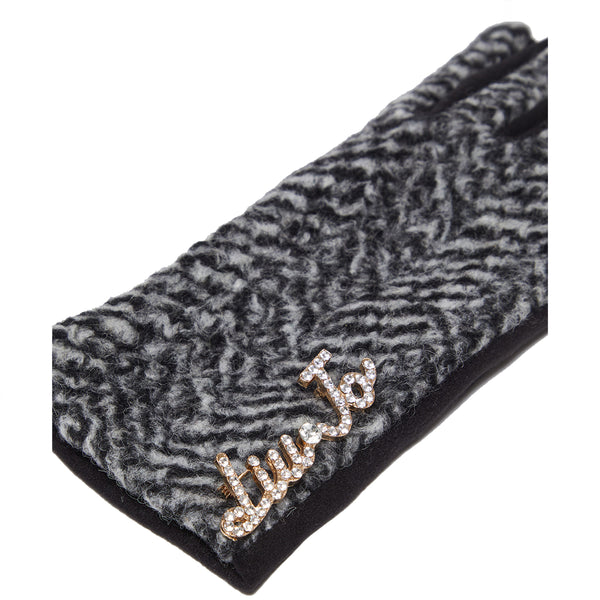 Liu Jo - Guanti con spilla Bianco Nero 2F4063T0300 BIANCO/N | Italystation.com Shop Now at italystation.com
