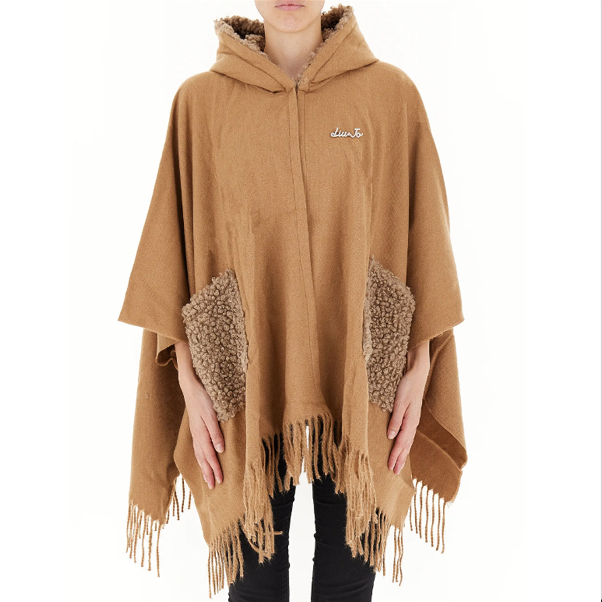 Liu Jo - Cloack Poncho Cammello 2F4018T0300 CAMMELLO | Italystation.com Shop Now at italystation.com