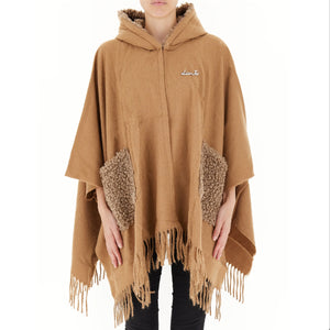 Liu Jo - Cloack Poncho Cammello 2F4018T0300 CAMMELLO | Italystation.com Shop Now at italystation.com
