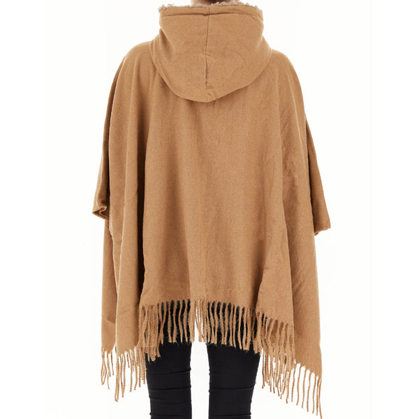 Liu Jo - Cloack Poncho Cammello 2F4018T0300 CAMMELLO | Italystation.com Shop Now at italystation.com