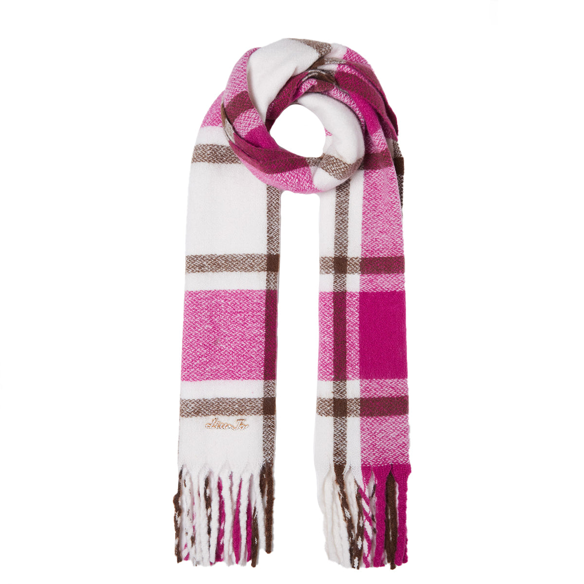 Liu Jo - Scialle Jacquard Fucsia 2F4048T0300 FUCSIA | Italystation.com Shop Now at italystation.com