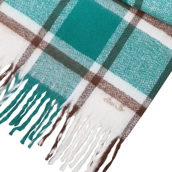 Liu Jo - Scialle Jacquard Berly Green 2F4048T0300 BERLY/GRE | Italystation.com Shop Now at italystation.com