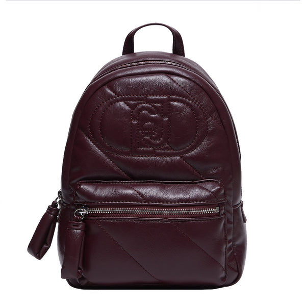 Liu Jo - Zainetto Glossy Matelass�� Bordeaux AF4135E0022 BO | Italystation.com Shop Now at italystation.com