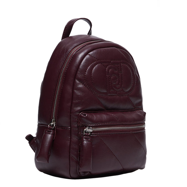 Liu Jo - Zainetto Glossy Matelass�� Bordeaux AF4135E0022 BO | Italystation.com Shop Now at italystation.com
