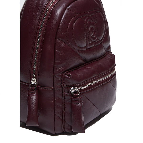 Liu Jo - Zainetto Glossy Matelass�� Bordeaux AF4135E0022 BO | Italystation.com Shop Now at italystation.com