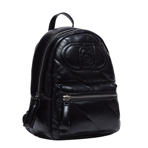 Liu Jo - Zainetto Glossy Matelass�� Black AF4135E0022 BLACK | Italystation.com Shop Now at italystation.com