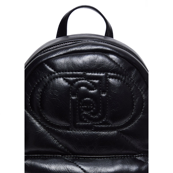 Liu Jo - Zainetto Glossy Matelass�� Black AF4135E0022 BLACK | Italystation.com Shop Now at italystation.com