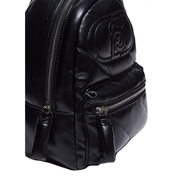 Liu Jo - Zainetto Glossy Matelass�� Black AF4135E0022 BLACK | Italystation.com Shop Now at italystation.com
