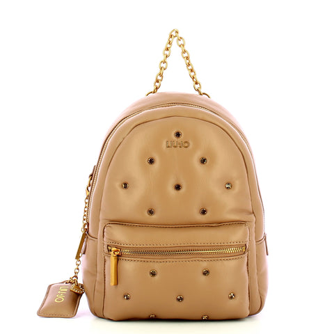Liu Jo - Zainetto Glossy con strass Almond - AF4135E0923 - ALMO | Italystation.com - Shop Now at italystation.com