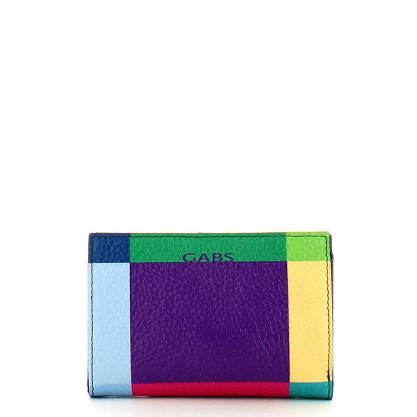 Gabs - portafoglio gmoney14 pop black geometrico viola - g000130n | Italystation.com - Shop Now at italystation.com