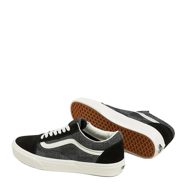 VANS Vans - sneakers old skool denim check black vn000ct8 | Italystation.com Shop Now at italystation.com