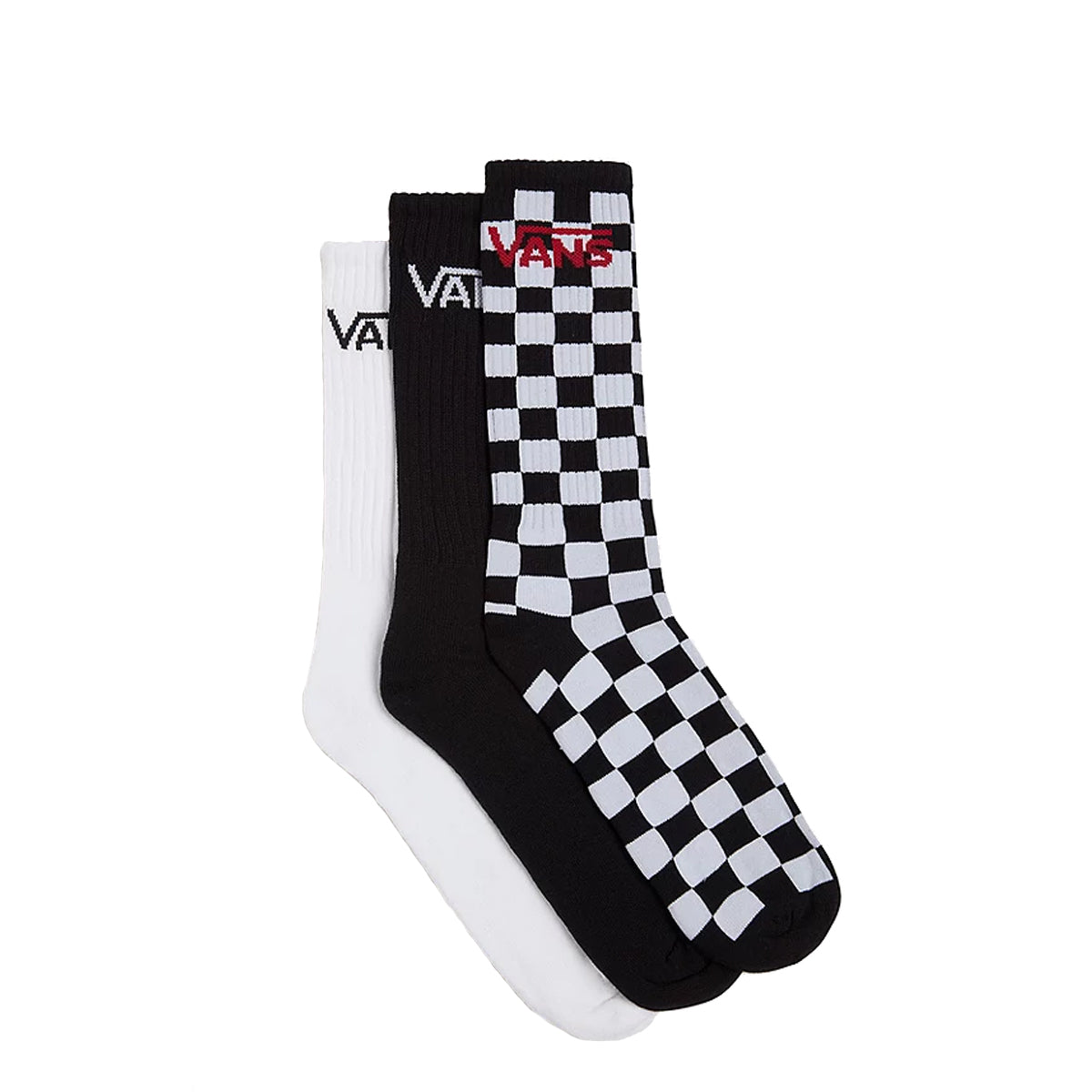 VANS - Calzettoni Classic Check Black White VN000F0X BLACK/WH | Italystation.com Shop Now at italystation.com