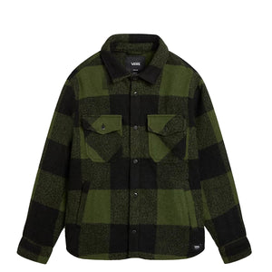 VANS Vans - shacket denby fuzzy black loden green vn000jve black/l | Italystation.com Shop Now at italystation.com