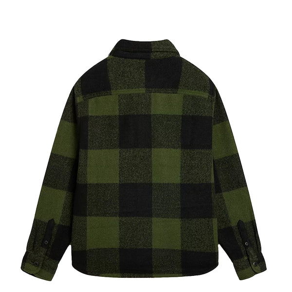 VANS Vans - shacket denby fuzzy black loden green vn000jve black/l | Italystation.com Shop Now at italystation.com