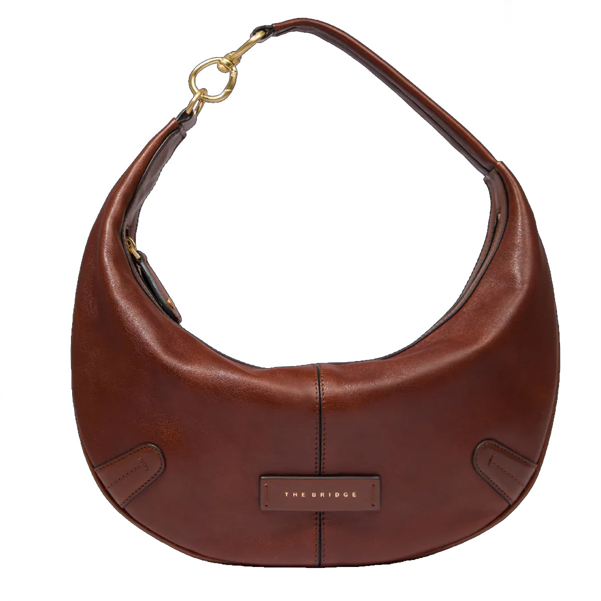 The Bridge - Hobo Bag Flavia Media Marrone - 042244GZ - MARRONE/14/ORO