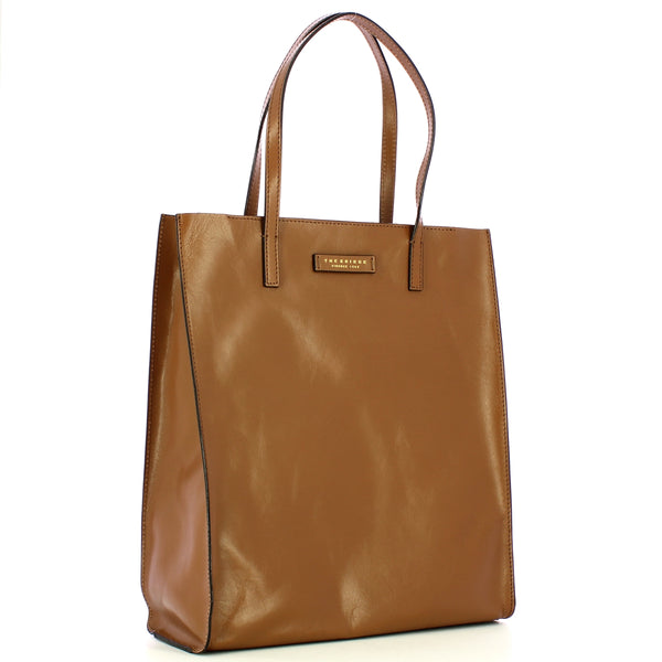 The Bridge - Shopping Bag Verticale Mirra Oyster - 04130401 - OYSTER/ABB./ORO
