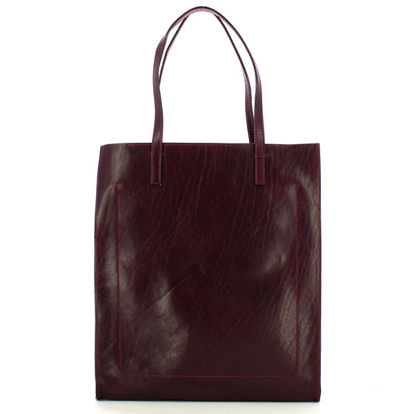 The Bridge - Shopping Bag Verticale Mirra Grape - 04130401 - GRAPE/ABB./ORO