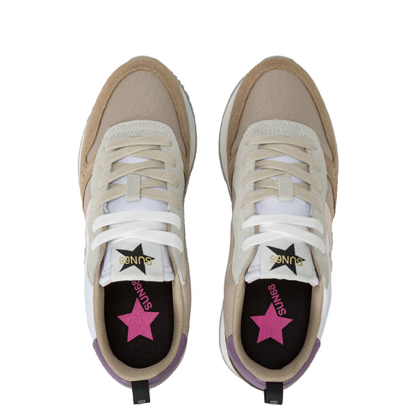 Sun68 - sneakers stargirl multicolor beige scuro z44209 beig | Italystation.com Shop Now at italystation.com