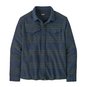 Patagonia - camicia fjord falnnel shirt treelined smolder bl | Italystation.com - Shop Now at italystation.com