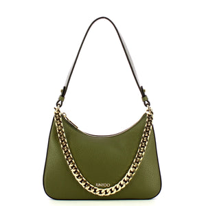 Iuntoo - saddle bag medium eleganza verde - 168110 - verde | Italystation.com - Shop Now at italystation.com