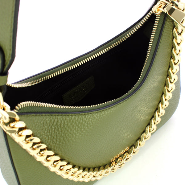 Iuntoo - saddle bag medium eleganza verde - 168110 - verde | Italystation.com - Shop Now at italystation.com