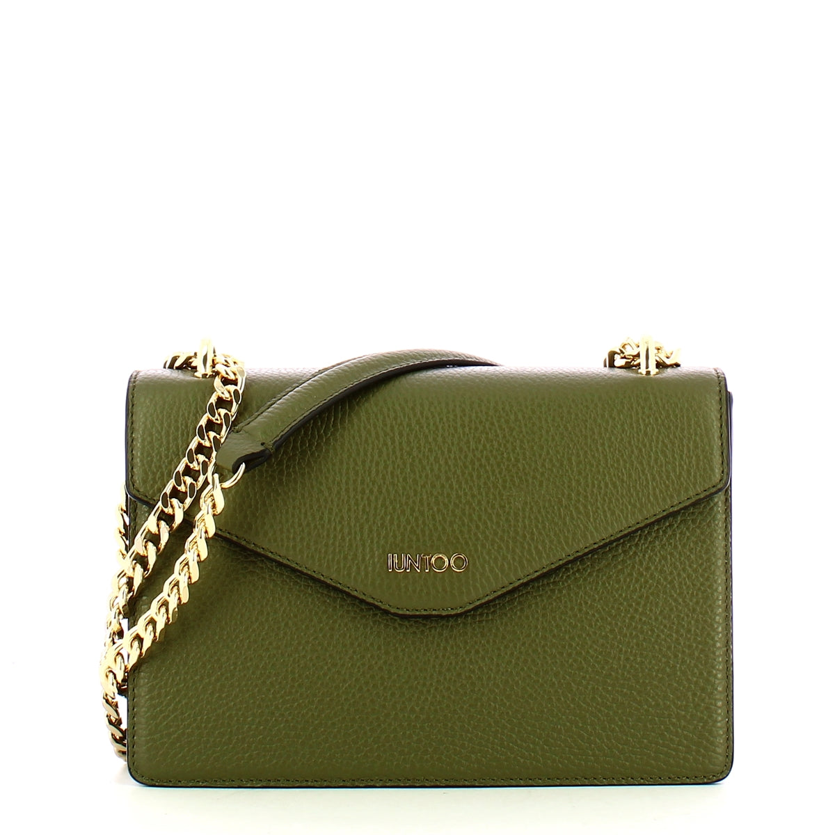 Iuntoo - tracolla con patta eleganza verde - 168111 - verde | Italystation.com - Shop Now at italystation.com