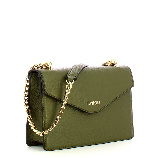 Iuntoo - tracolla con patta eleganza verde - 168111 - verde | Italystation.com - Shop Now at italystation.com