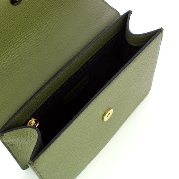 Iuntoo - tracolla con patta eleganza verde - 168111 - verde | Italystation.com - Shop Now at italystation.com