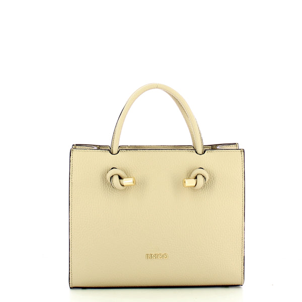 Iuntoo - borsa a mano piccola nodo armonia sabbia - 168108 - sa | Italystation.com - Shop Now at italystation.com