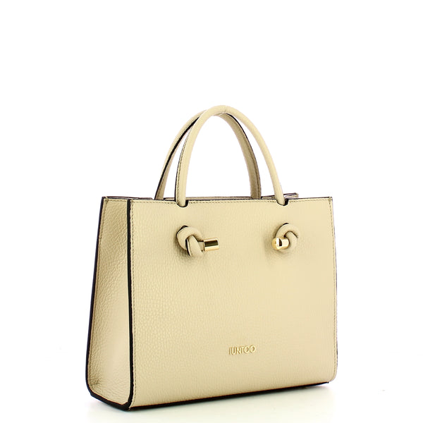 Iuntoo - borsa a mano piccola nodo armonia sabbia - 168108 - sa | Italystation.com - Shop Now at italystation.com