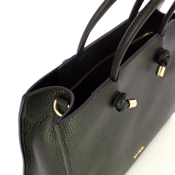 Iuntoo - borsa a mano grande nodo armonia nero - 168107 - nero | Italystation.com - Shop Now at italystation.com