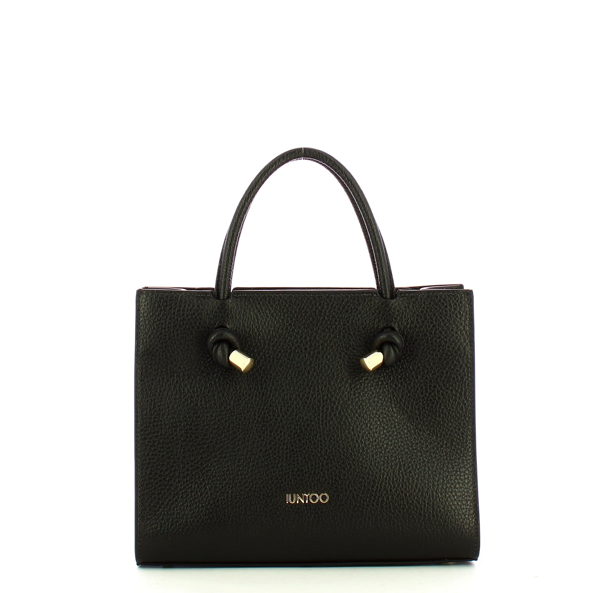 Iuntoo - borsa a mano piccola nodo armonia nero - 168108 - nero | Italystation.com - Shop Now at italystation.com
