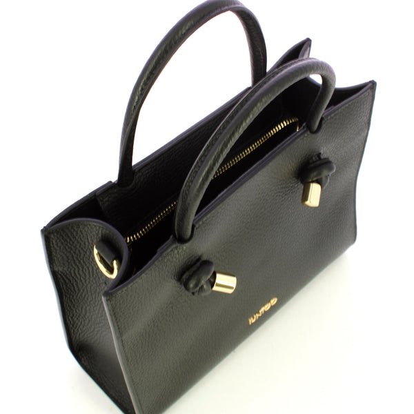 Iuntoo - borsa a mano piccola nodo armonia nero - 168108 - nero | Italystation.com - Shop Now at italystation.com