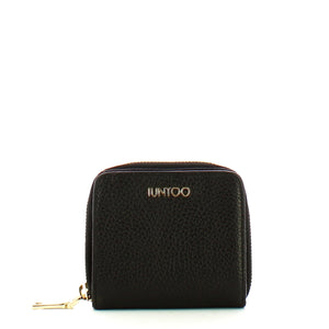Iuntoo - portafoglio zip piccolo armonia nero - 167059 - nero | Italystation.com - Shop Now at italystation.com