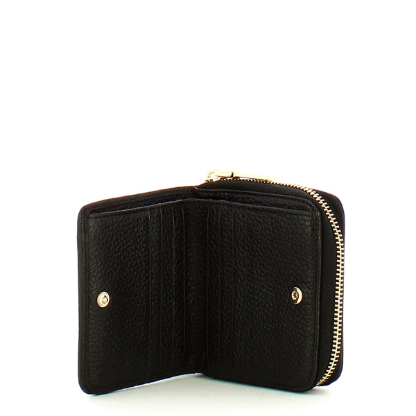 Iuntoo - portafoglio zip piccolo armonia nero - 167059 - nero | Italystation.com - Shop Now at italystation.com