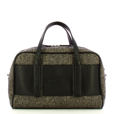 Iuntoo - bauletto piccolo spigato nero - 177003 - nero | Italystation.com - Shop Now at italystation.com