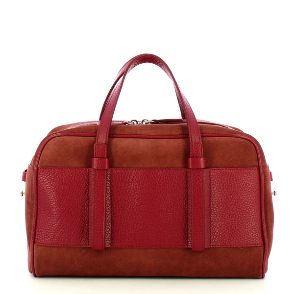 Iuntoo - bauletto piccolo camoscio bordeaux - 177003 - bordeaux | Italystation.com - Shop Now at italystation.com
