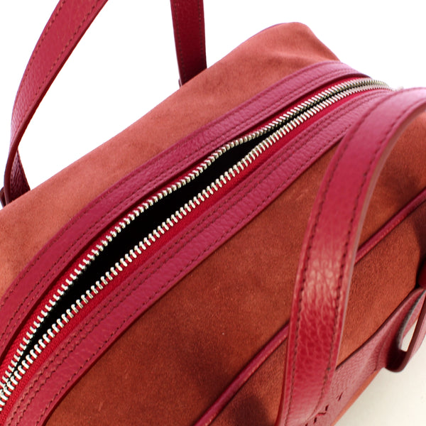 Iuntoo - bauletto piccolo camoscio bordeaux - 177003 - bordeaux | Italystation.com - Shop Now at italystation.com