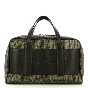 Iuntoo - bauletto grande spigato nero - 177001 - nero | Italystation.com - Shop Now at italystation.com