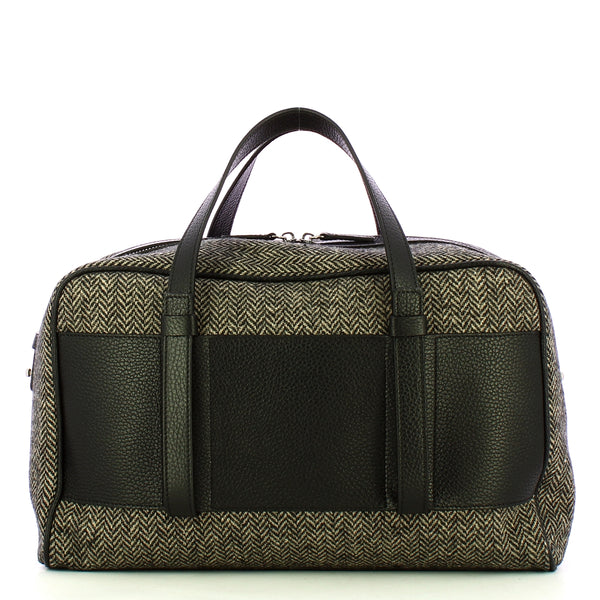 Iuntoo - bauletto grande spigato nero - 177001 - nero | Italystation.com - Shop Now at italystation.com