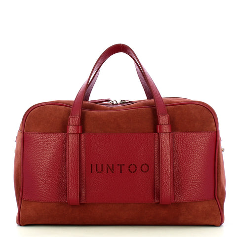 Iuntoo - bauletto grande camoscio bordeaux - 177001 - bordeaux | Italystation.com - Shop Now at italystation.com
