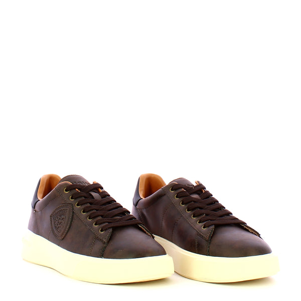 Blauer - Sneakers Nubuck Dark Brown Navy - F4BUCK01/NUB - DARK/BROWN/NAVY