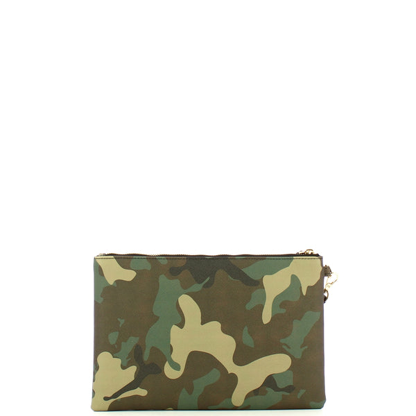 Ga��lle - Pochette Reg Saffiano Camouflage GAACW01048 CAMO | Italystation.com Shop Now at italystation.com
